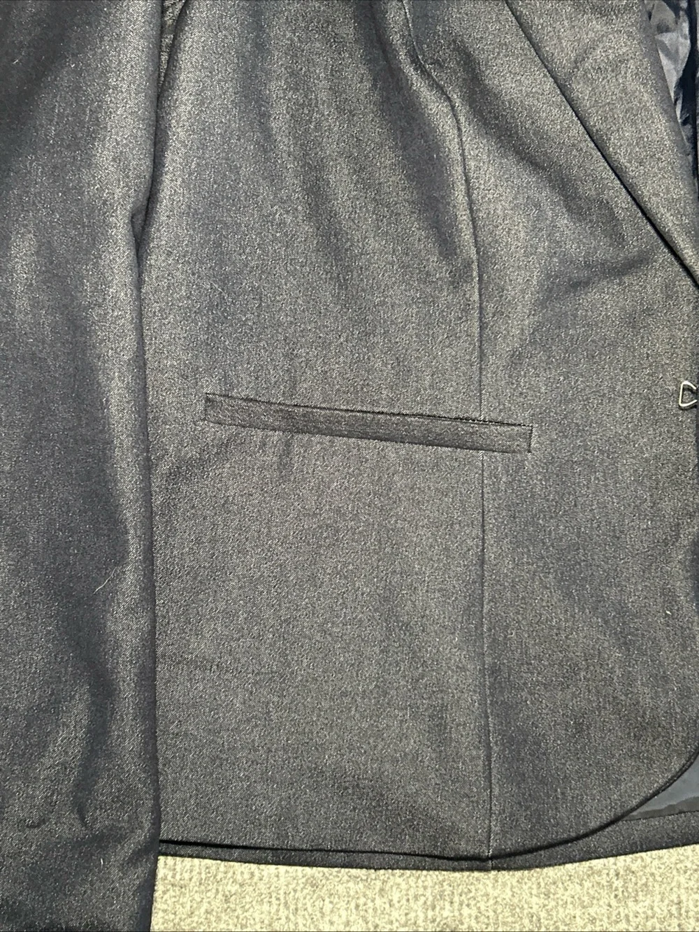Lane Bryant Navy Single-Button Blazer